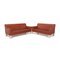 Glove Red Rust Leather Sofa Set from Jori, Set of 2, Image 1