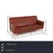 Glove Red Rust Leather Sofa Set from Jori, Set of 2, Image 2