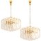 Large Palazzo Gilt Brass and Glass Light Fixtures by J. T. Kalmar, Image 1