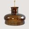 Brown and Bubble Glass Pendant Light by Carl Fagerlund for Orrefors, Set of 2, Image 5