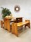 Mid-Century Swedish Pine Wood Benches & Dining Set from Gilbert Marklund, Set of 3 3