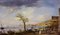 Giuseppe Pellegrini, View of the Bay of Naples, Oil on Canvas 1
