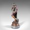 Tall Vintage Bronze Violinist Statue 2