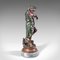 Tall Vintage Bronze Violinist Statue 3