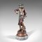 Tall Vintage Bronze Violinist Statue 1