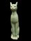Mid-Century Italy Cat Sculptures in Celadon Color Ceramic, Set of 2 12