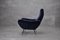 Blauer Mid-Century Sessel aus Samt, 1960er 3