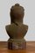 Antique Cast Iron Female Bust 7