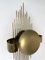 Italian Brass Sun Sconces from Reggiani, 1970s, Set of 2 5