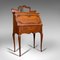 Kleiner antiker französischer Eichenholz Schreibtisch, 1900er 6
