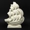 Art Deco Ceramic Boat Sculpture, Image 1