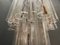 Großer Mid-Century Röhren-Kronleuchter aus Murano Glas 4