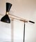 Model Diabolo Brass Table Lamp with Carrara Marble Base in the Style of Stilnovo 11