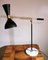 Lampe de Bureau Modèle Diabolo en Laiton avec Socle en Marbre de Carrare dans le Style de Stilnovo 17