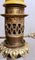 Französische Öllampen aus Opalglas mit handbemalter Bronze Ausführung, 2er Set 13