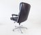 Black Leather Office Chair, 1970s 11