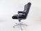 Black Leather Office Chair, 1970s 13