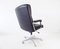 Black Leather Office Chair, 1970s 4