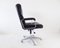 Black Leather Office Chair, 1970s, Image 15