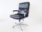 Black Leather Office Chair, 1970s 3