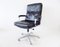 Black Leather Office Chair, 1970s, Image 3