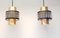 Vintage Pendant or Hanging Lamps with Glass Tubes from Schmahl & Schulz GmbH und Co. KG Metallwarenfabrik, 1960s, Set of 2 8