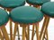 Bamboo Bar and Stools, 1970s, Set of 7 23