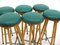 Bamboo Bar and Stools, 1970s, Set of 7 27