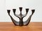 Vintage German Brutalist Metal Candleholder from Dalbeck 1