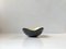 Vintage Black and Yellow Ceramic Congo Bowl by Kronjyden Randers, 1950s, Image 6