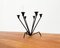 Mid-Century Metal String Style Tripod Candleholder 15