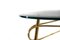 Mid-Century Italian Glass and Brass Coffee Table, Image 7