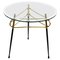 Mid-Century Italian Glass and Brass Coffee Table 1