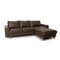 E 200 Brown Leather Corner Sofa from Stressless 1