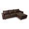 E 200 Brown Leather Corner Sofa from Stressless 7