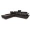 Loop Black Leather Corner Sofa by Willi Schillig 3