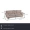 Living Platform Gray Fabric Sofa by Walter Knoll 2