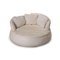 Round White Leather Sofa from Nieri Espace 7