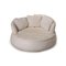 Round White Leather Sofa from Nieri Espace, Image 7