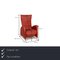 JR 3490 Red Leather Armchair by Jori 2
