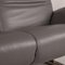 Exo 2 Gray Leather Sofa from Koinor, Image 3