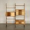 Solid Teak and Enamelled Metal Bookcase, Italy, 1960s 3