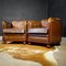 Vintage Brown Leather Lounge Chair, Image 2