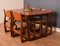 Ausziehbarer Esstisch & 4 Stühle aus Portwood, 1960er, 5er Set 5