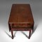 Antique English Regency Extendable Pembroke Table in Mahogany, 1820s 9