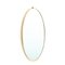 Oval Mirror with Brass Frame, 1950s, Image 1