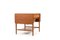 Tavolo da cucito AT-33 in teak e quercia di Hans J. Wegner per Andreas Tuck, anni '50, Immagine 8