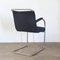 Vintage Tubular Side Chair with Black Manchester Fabric, 1930s 8