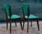 French Green Leather Chairs, Set of 2, Image 10