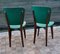 French Green Leather Chairs, Set of 2 3